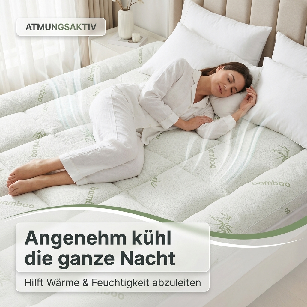 Premium Bambus-Matratzen-Topper